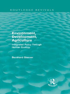 cover image of Environment, Development, Agriculture